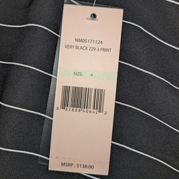 NWT Nanette Lepore Striped Dress Size 4 - Picture 6 of 12